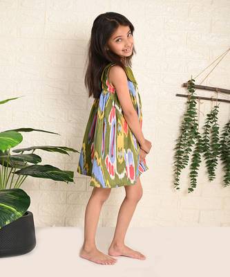 Forest Ikat Dress 4