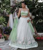 Mint Green Lehanga Blouse  Dupatta