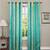 SB interio Green Shade Premium Satin Digital Print Combo Pack 5 Foot Size Window Curtain