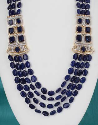 Blue cubic zirconia necklace-sets 2