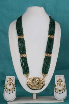 Green cubic zirconia necklace-sets