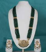 Green cubic zirconia necklace-sets