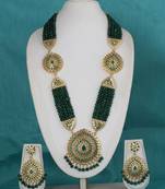 Green cubic zirconia necklace-sets