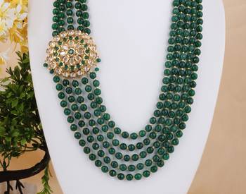 Green cubic zirconia necklace-sets 2