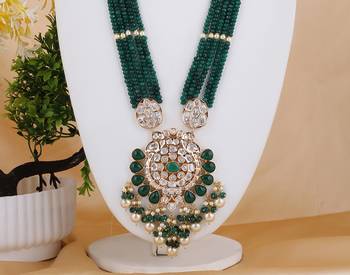 Green cubic zirconia necklace-sets 2
