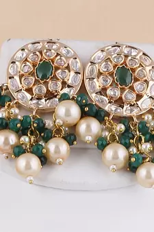 Green cubic zirconia necklace-sets
