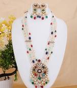 Multicolor cubic zirconia necklace-sets