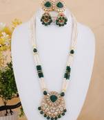 Red cubic zirconia necklace-sets