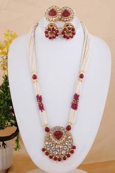 Green cubic zirconia necklace-sets