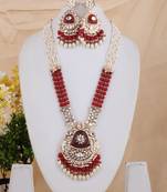 Pink cubic zirconia necklace-sets
