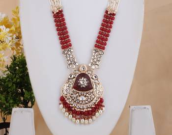 Pink cubic zirconia necklace-sets 2