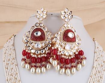 Pink cubic zirconia necklace-sets 3