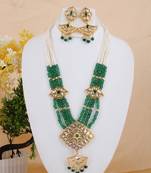 Red cubic zirconia necklace-sets