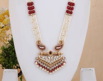 Red cubic zirconia necklace-sets 2