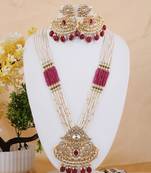 White cubic zirconia necklace-sets