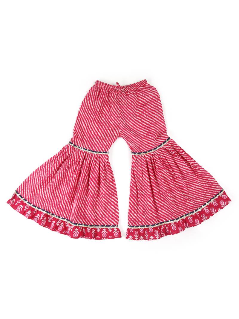 KID1 Pari Peplum Sharara set With Dupatta