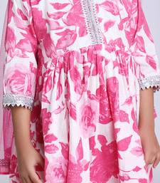 KID1 Rose Pink kurti sharara