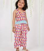 KID1 Pina colada halter neck top with pant