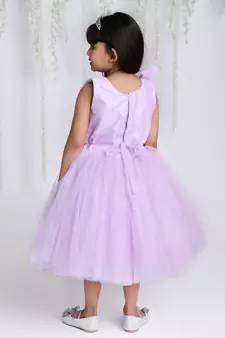 KID1 Lilac Swirl Party Dress