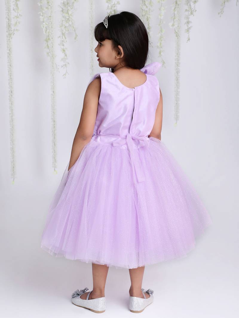 KID1 Lilac Swirl Party Dress