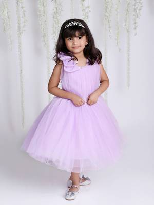 KID1 Lilac Swirl Party Dress 1
