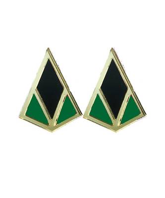 Minimal Stud Green Acrylic Earring 1