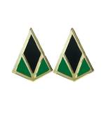 Minimal Stud Green Acrylic Earring