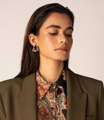 Minimal Stud Maroon Acrylic Earring