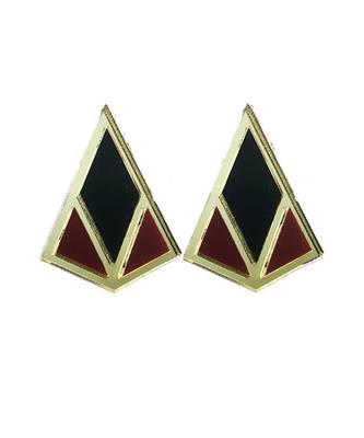 Minimal Stud Maroon Acrylic Earring 2