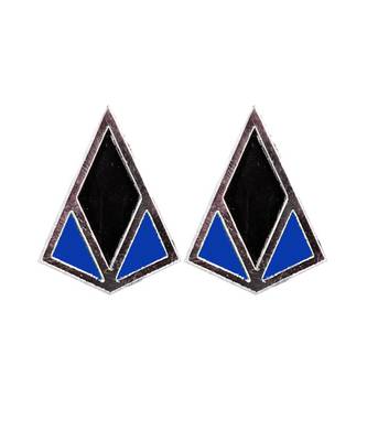 Minimal Stud Blue Acrylic Earring 1