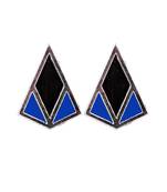 Minimal Stud Blue Acrylic Earring