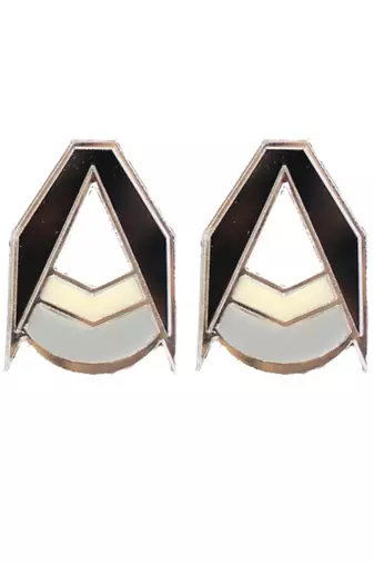 Minimal Stud Grey Acrylic Earring