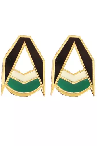 Minimal Stud Green Acrylic Earring