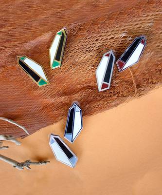Statement Earwear Grey Acrylic Earring 3