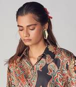 Statement Earwear Maroon Acrylic Earring