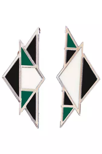 Mismatch Earwear Green Acrylic Earring