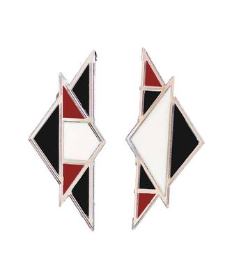 Mismatch Earwear Maroon Acrylic Earring 2