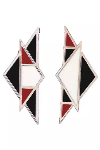 Mismatch Earwear Maroon Acrylic Earring