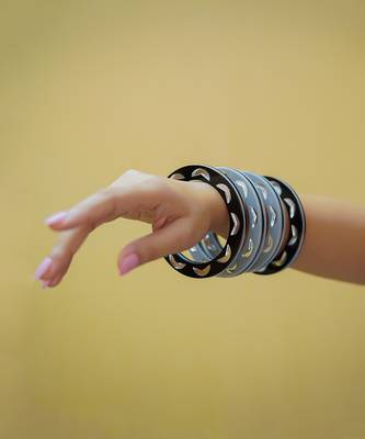 Stackable Bangles Black Acrylic Bangle 3