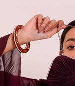 Stackable Bangles Brown Acrylic Bangle