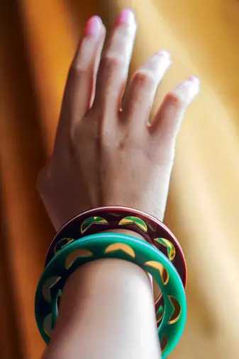 Stackable Bangles Brown Acrylic Bangle