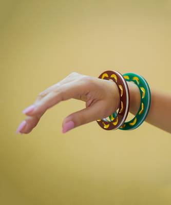 Stackable Bangles Brown Acrylic Bangle 3
