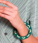 Stackable Bangles Green Acrylic Bangle