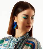 Multi Coloured Earwer Acrylic Earring