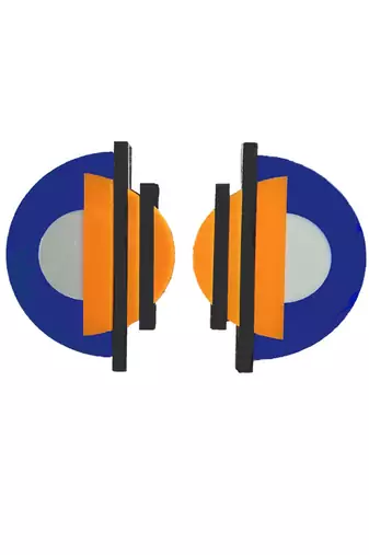 Semi-Geomatric Earwear  Acrylic Earring