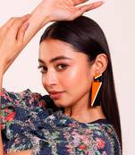 Rectangular Double Drop Earwear  Acrylic Earring