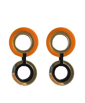 Double 'O' Earwear  Acrylic Earring 3