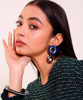 Double 'O' Earwear Acrylic Earring 1