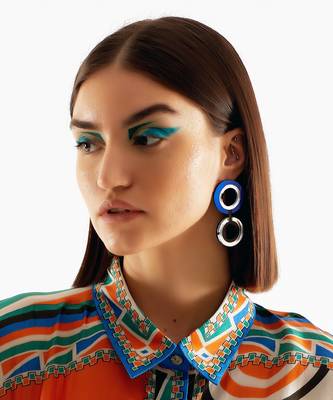 Double 'O' Earwear Acrylic Earring 2