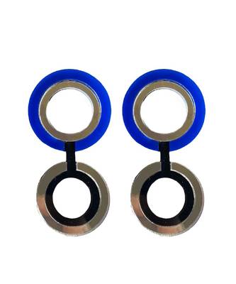 Double 'O' Earwear Acrylic Earring 4
